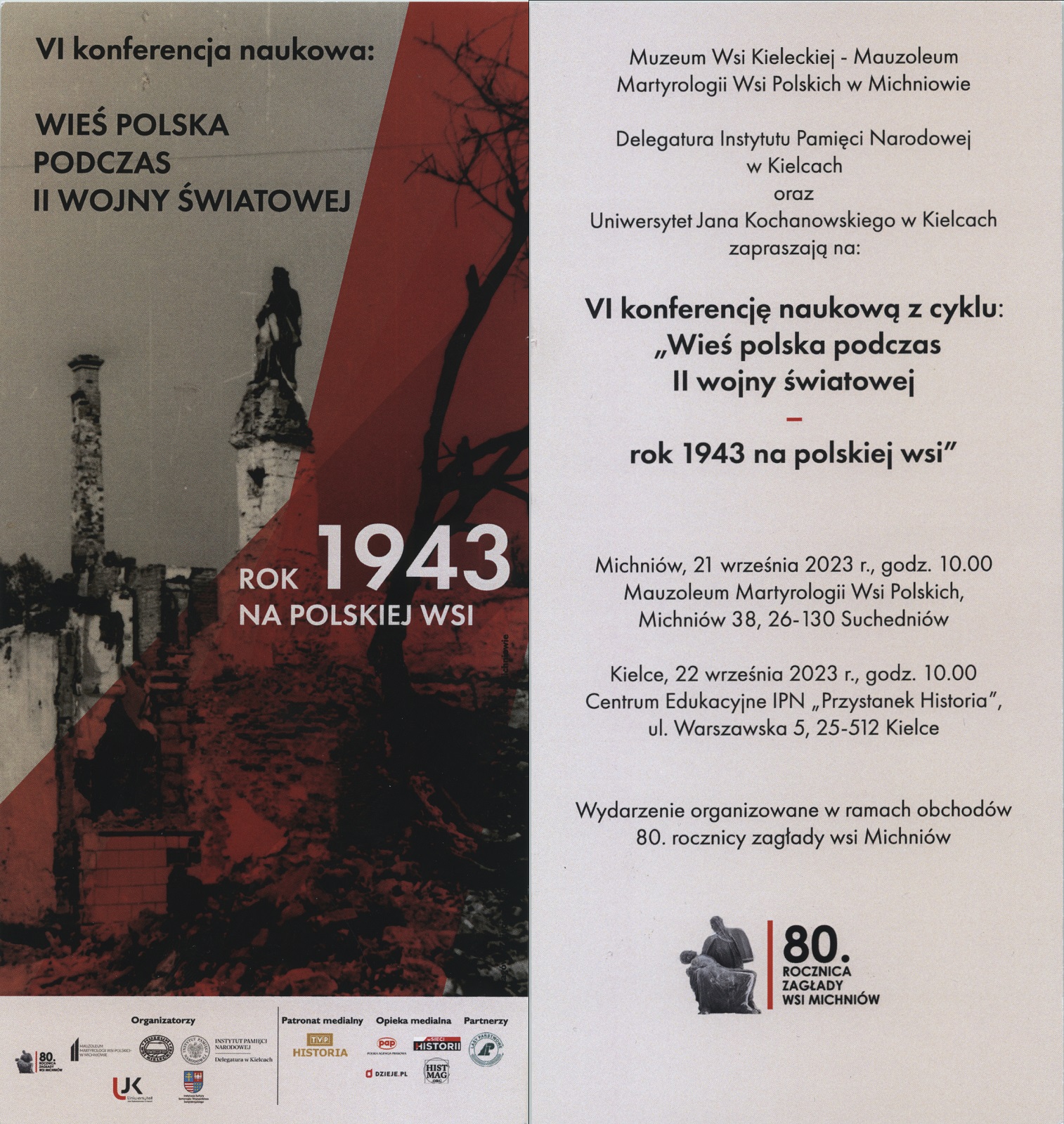 VI konferencja naukowa pt. „Wieś polska podczas II wojny światowej – rok 1943 na polskiej wsi